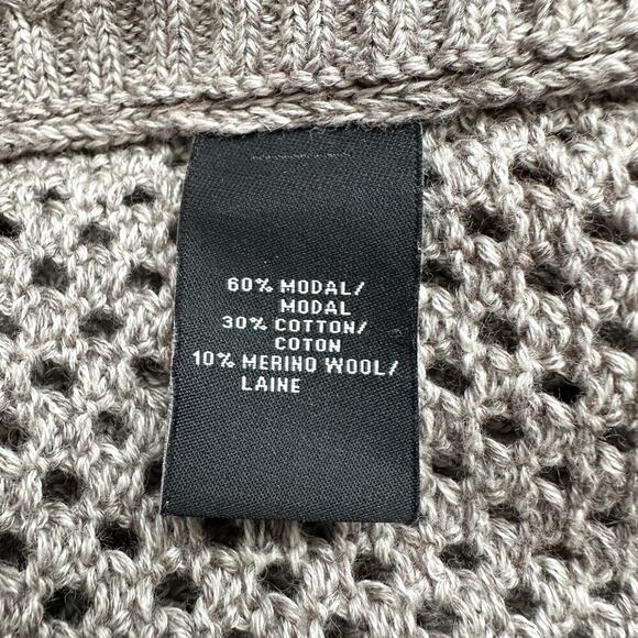 Lafayette 148 Open Knit Side Button Open Knit Open Front Cardigan Size M - Picture 10 of 10